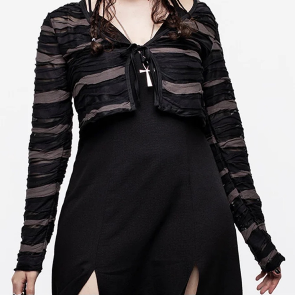 NWT Disturbia Distortion tie-front cardigan - US Size 6
